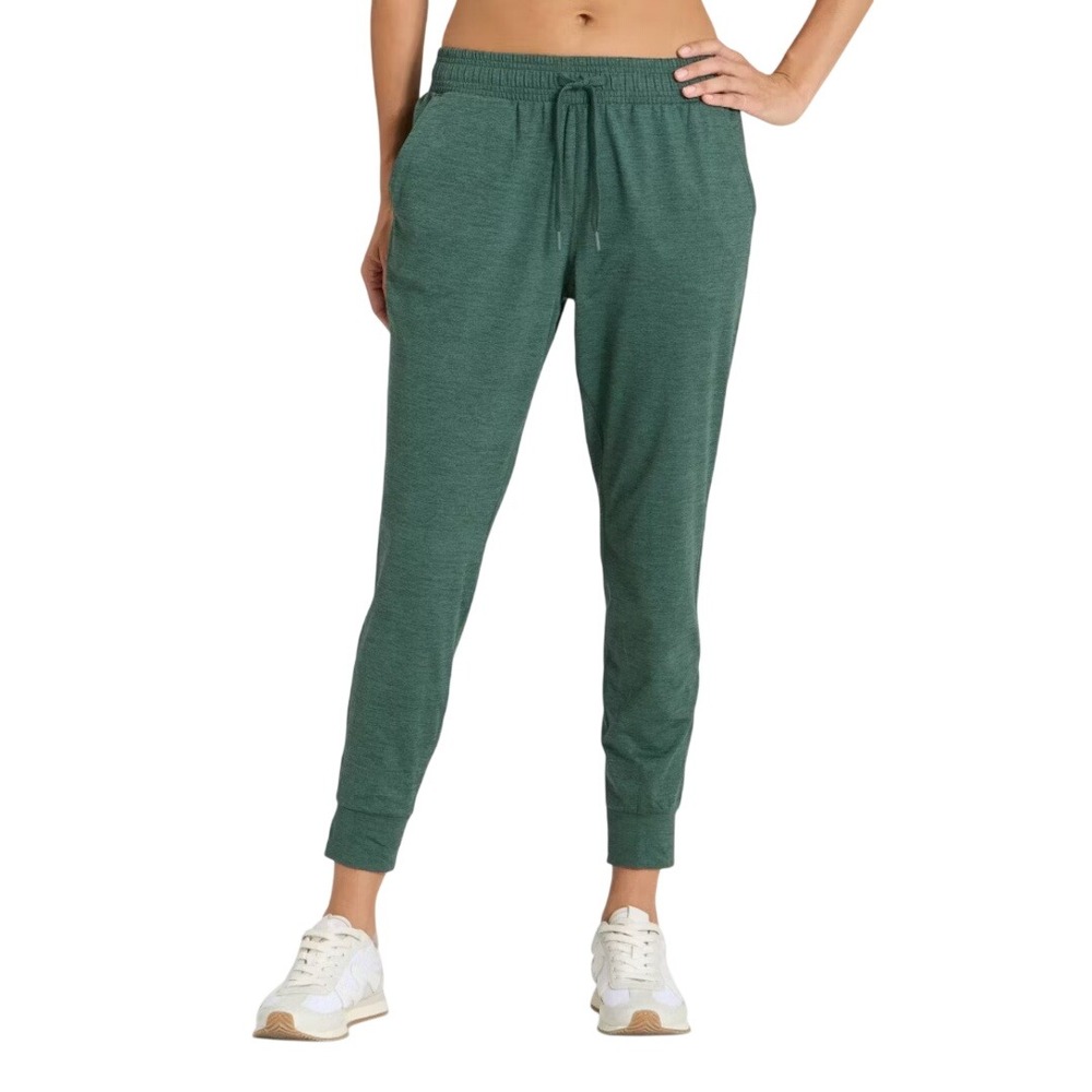 All in Motion Women's Green Soft Stretch Mid Rise Jogger Pants Size XL